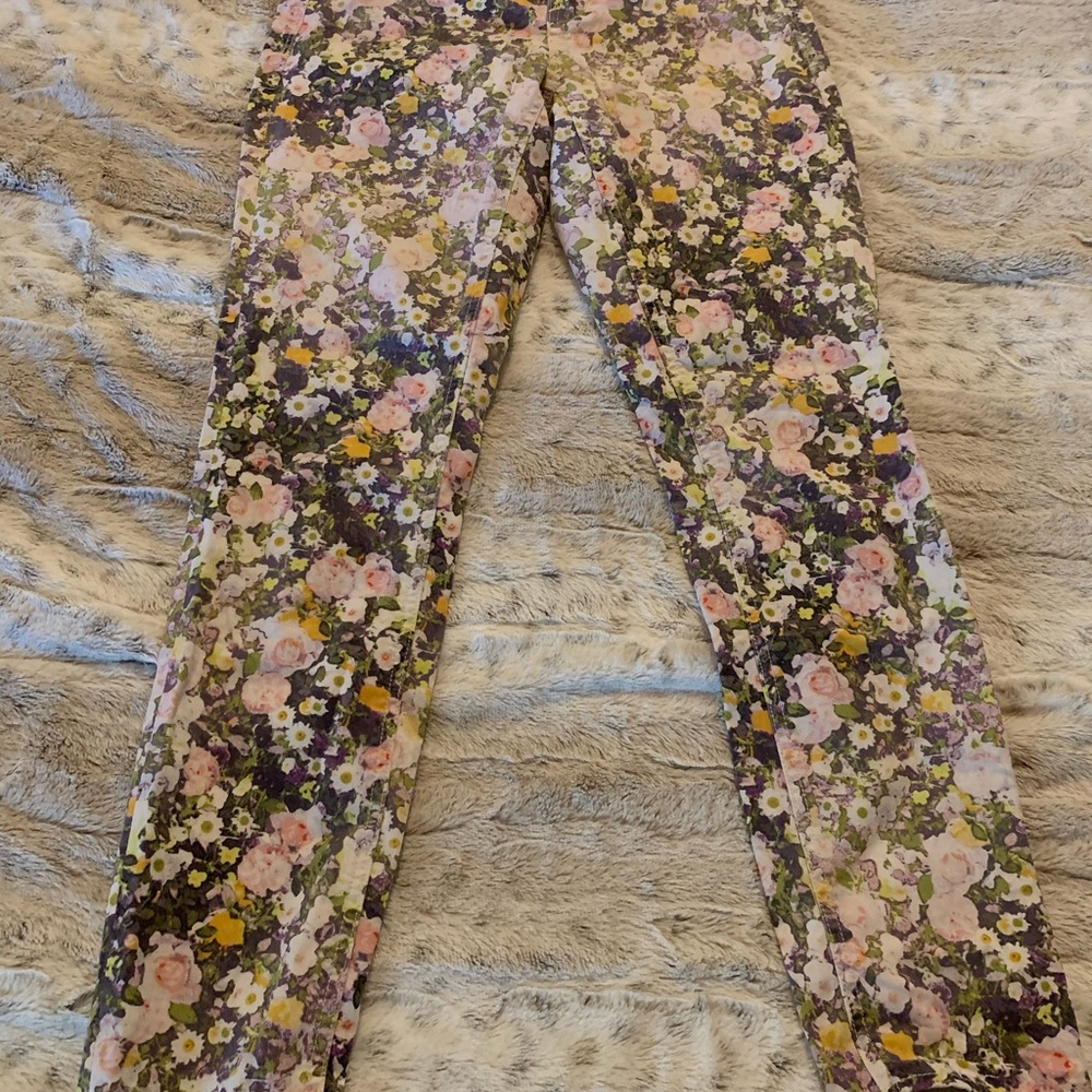 Madewell sun garden skinny skinny ankle jeans